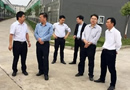 湖北省紅安縣委副書記、縣長(zhǎng)田勝輝一行考察千川木門華中基地