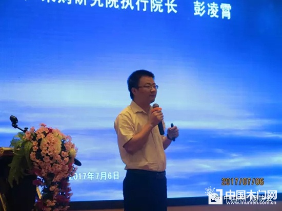 明源地產(chǎn)采購研究院執(zhí)行院長彭凌霄發(fā)表演講