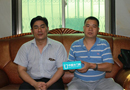 《中國門業專刊》韓漢泉與上海木材行業協會木門專業委員會秘書長潘有才就木門網絡發展進行交談