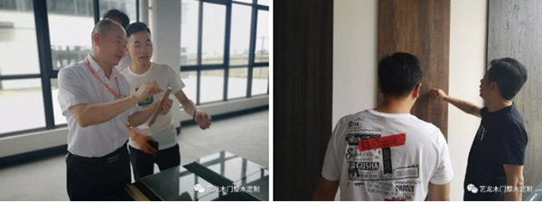 南昌豪宅設計精英團隊蒞臨藝龍參觀考察