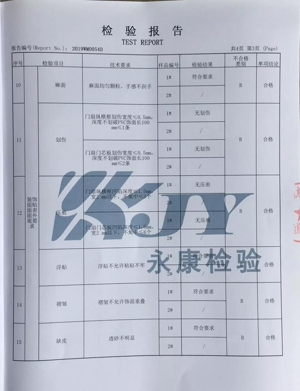 弘彬木門成功通過浙江省第二季度質(zhì)量標(biāo)準(zhǔn)抽查！環(huán)保安全放心購！