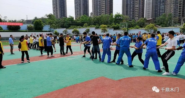 千鼎門業積極參加長壽高新區第一屆趣味運動會，增強企業凝聚力！