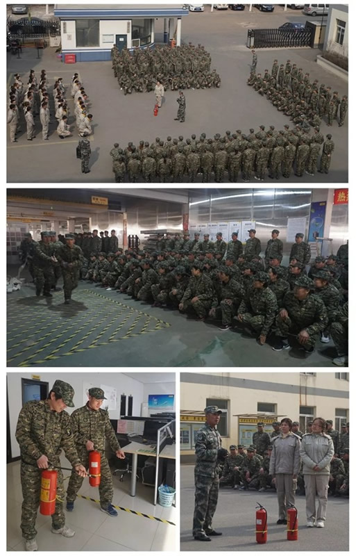 三峰木門第三生產中心軍訓活動，迷彩盛放！