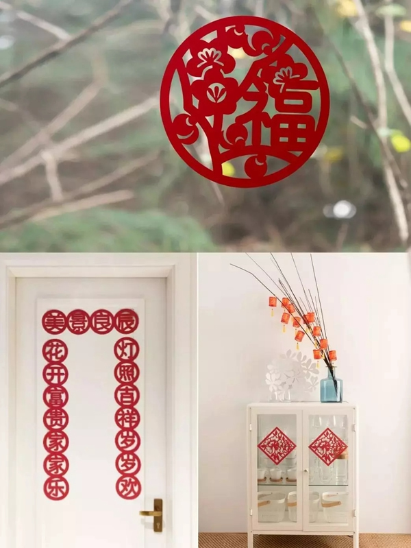 大自然木門教你這樣布置你家的門，年味增添不少！