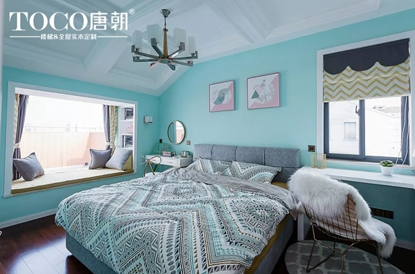 唐朝臻品整裝：一抹淡藍色，呈現一種簡歐風與安靜