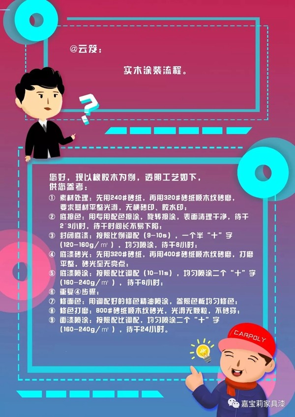 嘉寶莉家具漆：防下陷工藝流程及產品搭配推薦盡在這里