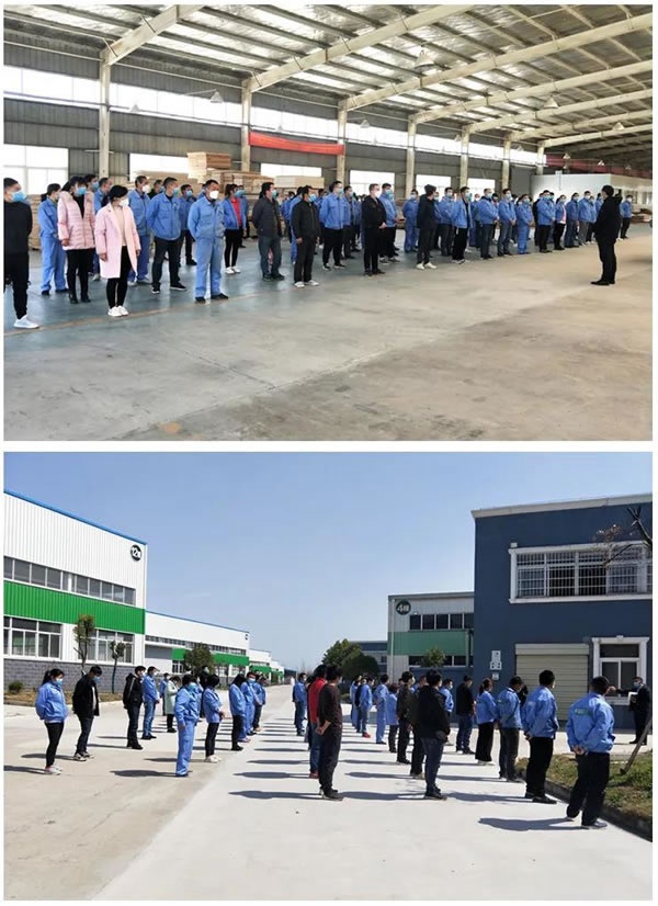 千川木門湖北生產基地“防疫復工兩手抓