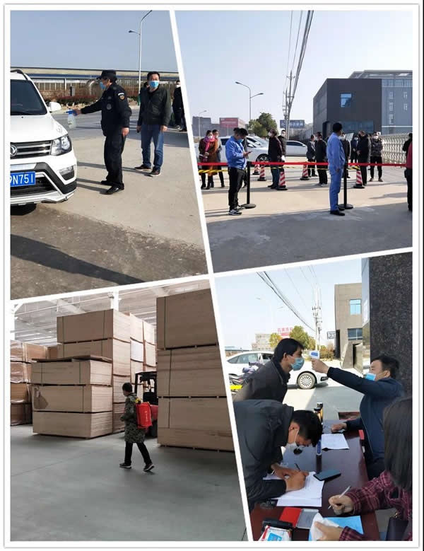千川木門湖北生產基地“防疫復工兩手抓