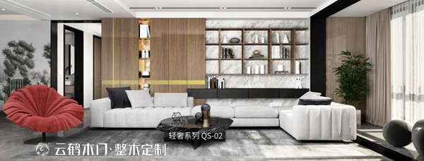 云鶴木門：云鶴輕奢系列 以簡約輕巧為形 以別致優雅為神韻