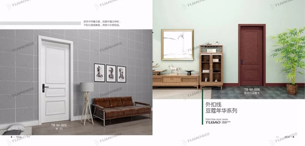 兔寶寶免漆門，突顯品質(zhì)真實(shí)力！