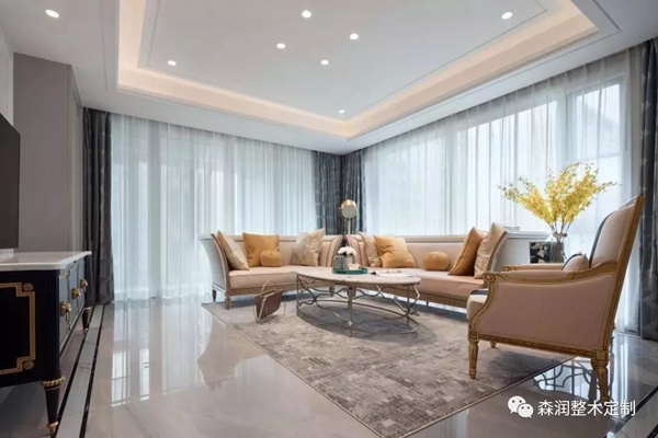 森潤整木定制：高級灰與金色混搭的輕奢風(fēng)