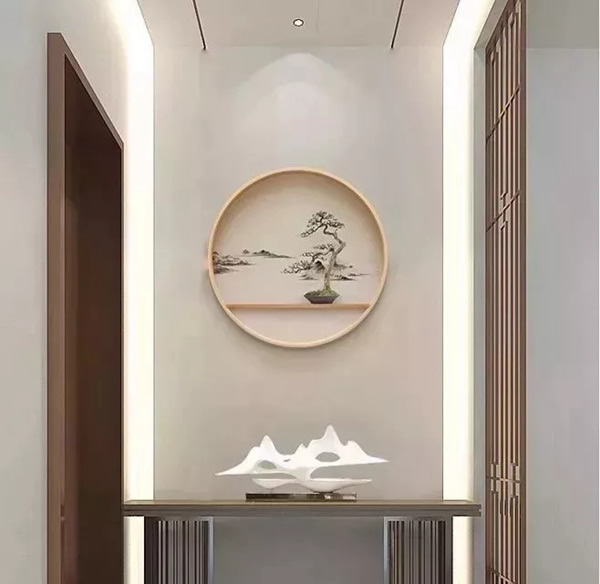 藝龍木門·整木定制：既實用又好看的玄關墻設計