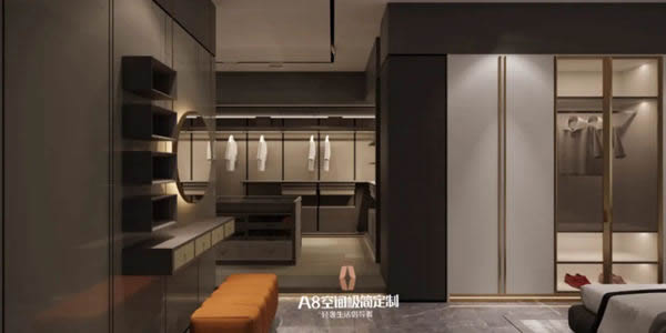 A8空間極簡定制：頂級衣帽間設計，滿足你的全部幻想