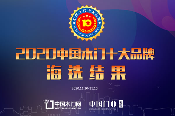 中居聯(lián)杯“2020年度中國木門十大品牌”網(wǎng)絡(luò)海選投票圓滿結(jié)束