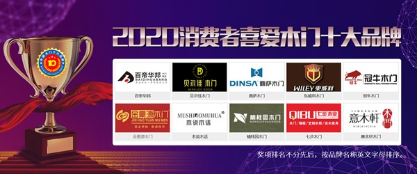 2020年度消費者喜愛木門十大品牌