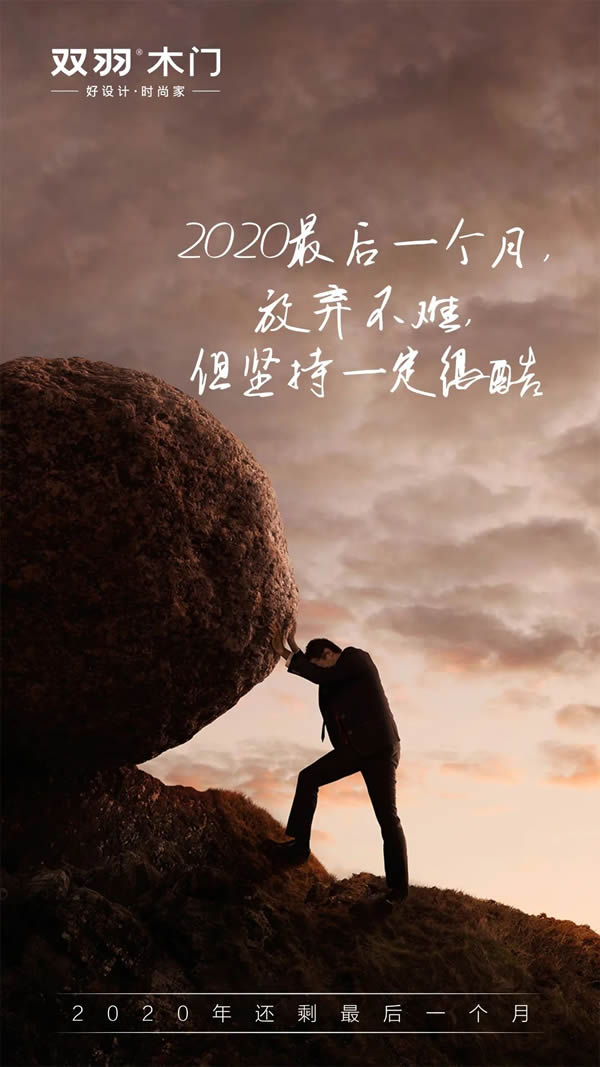 雙羽木門 | 2020年最后一月再拼一把