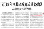 政府支持：河北晨陽工貿集團榮獲“河北省政府質量獎”等多項榮譽