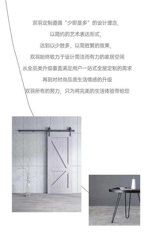 雙羽定制家全線升級 時尚新品即將來襲