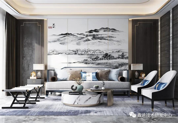 鑫迪木門|最新沙發背景墻設計