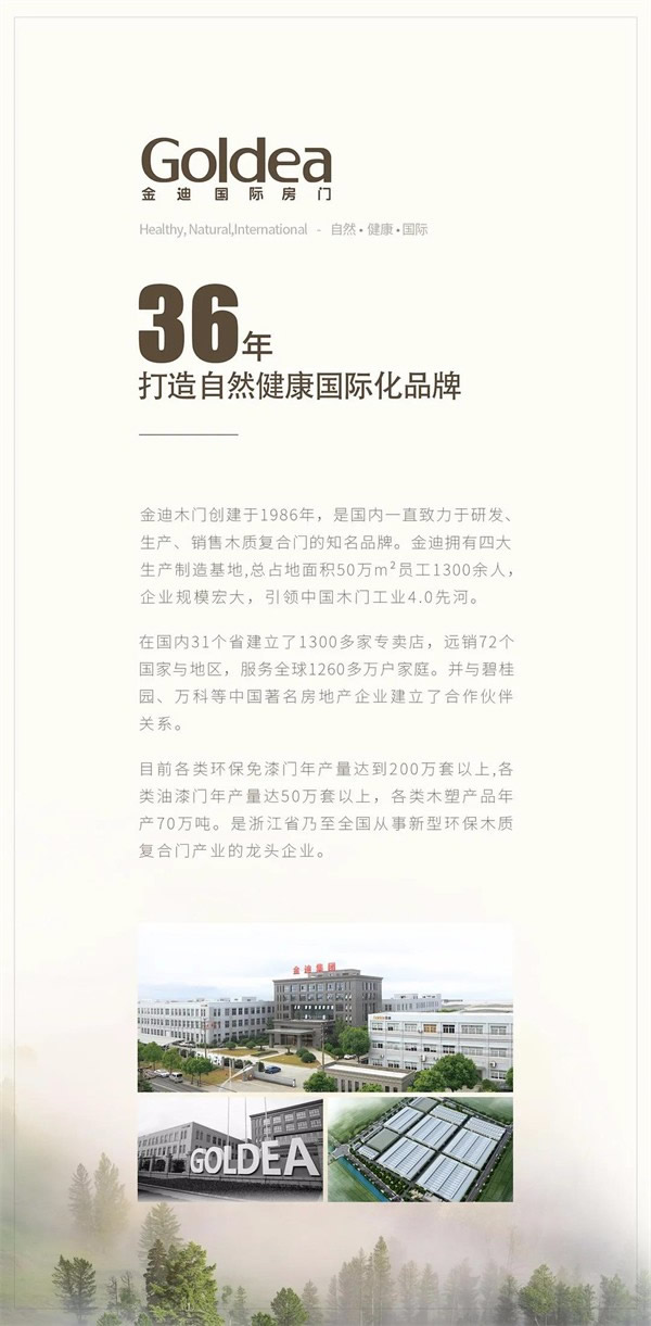 金迪木門品牌升級，產品多元化+品牌國際化并舉