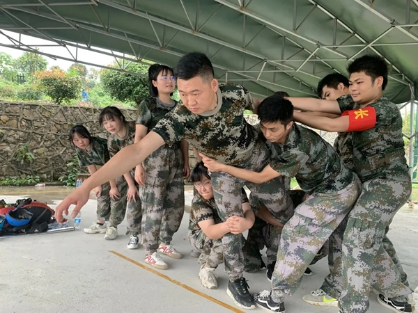 千鼎門業運營中心戶外拓展訓練，超越自我凝心聚力