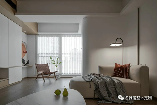 名雅居全屋 | 130㎡極簡自然風，方圓交錯，木白有序！