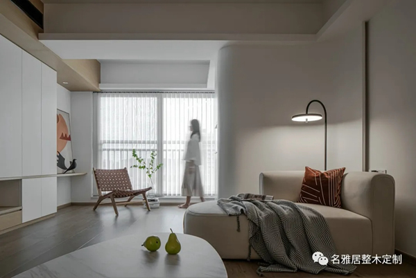 名雅居全屋 | 130㎡極簡自然風，方圓交錯，木白有序！