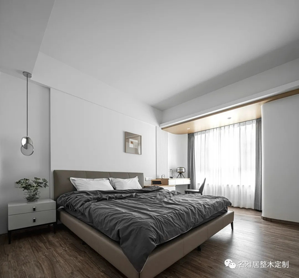 名雅居全屋 | 130㎡極簡自然風，方圓交錯，木白有序！