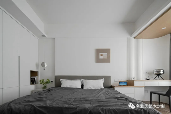 名雅居全屋 | 130㎡極簡自然風，方圓交錯，木白有序！