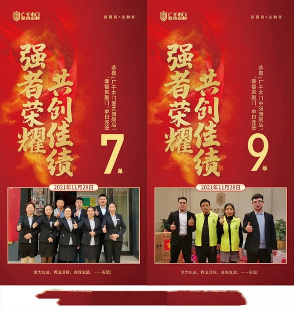 廣千木門整木定制11月“新力量”賦能項目取得圓滿成功