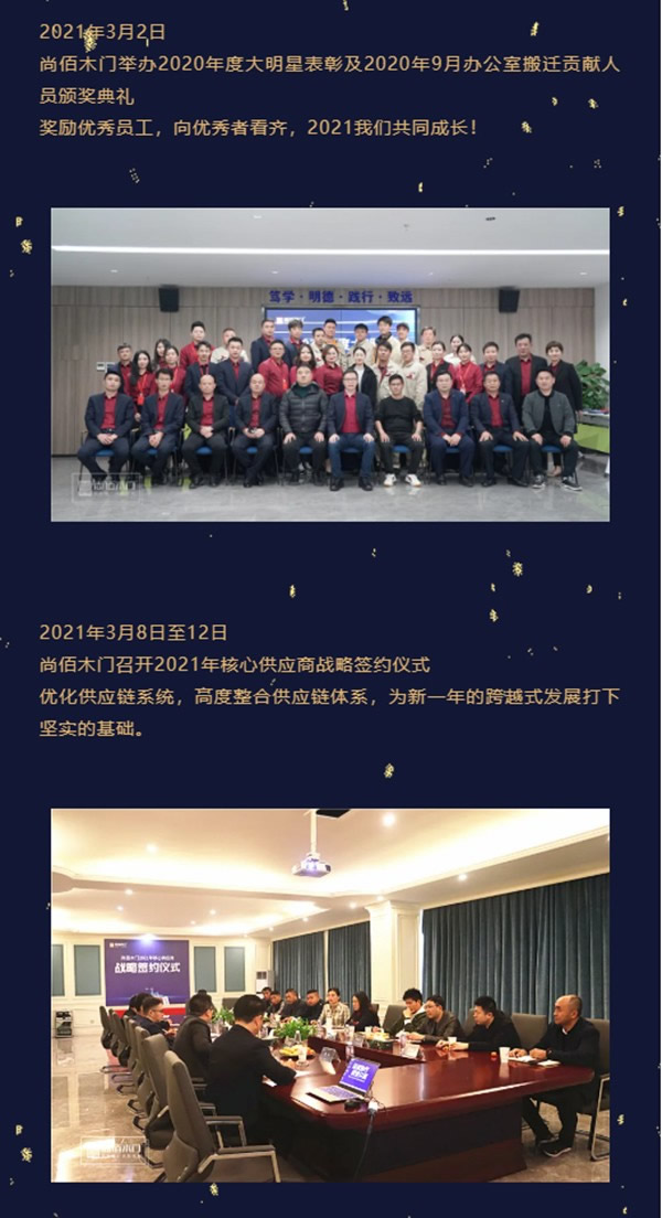 尚佰木門2021年度大事記 | 穩(wěn)中求變，謀求長足發(fā)展
