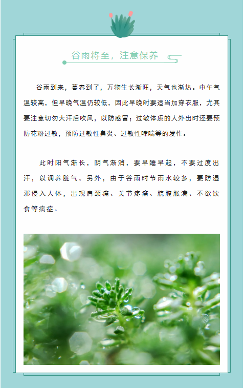 陽春門業 | 谷雨落春田,美好正發生