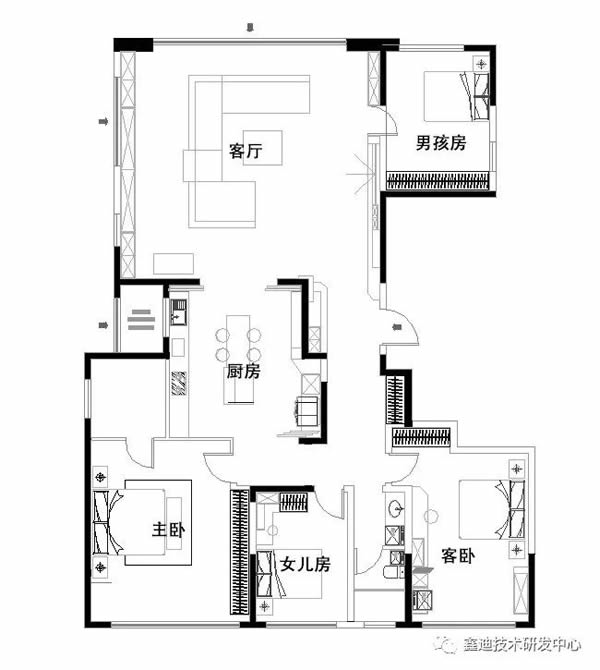 鑫迪木門·全案案例 | 242㎡現代輕奢住宅