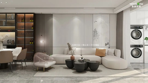盈康世家木門(mén)|背景墻這么設(shè)計(jì)，家居空間的氣質(zhì)輕松拿捏！