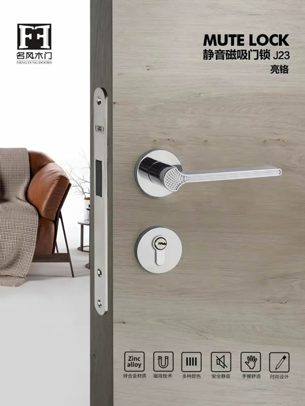 2023名風木門靜音磁吸門鎖新品駕到