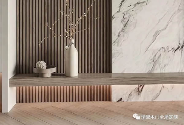 琦鼎木門 ·木格柵，一種露骨的美。