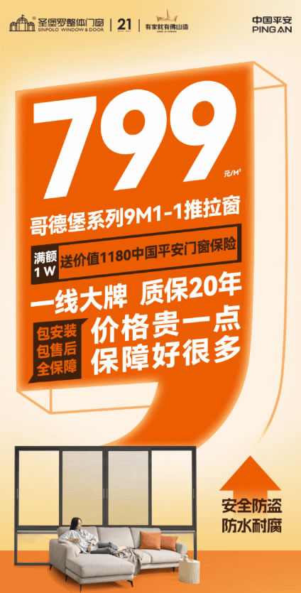 圣堡羅大額補貼門窗煥新！以舊換新進小區·全國樓盤專場團購會火熱開啟！