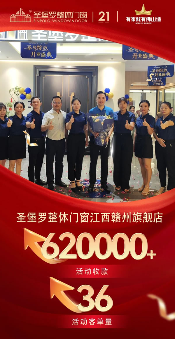 圣勢綻放，開業(yè)盛典 | 圣堡羅多地新店同步啟幕，開業(yè)周單店收款突破62萬
