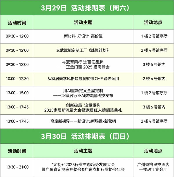 2025 CCHF丨3月29-30日展會同期活動精彩預告