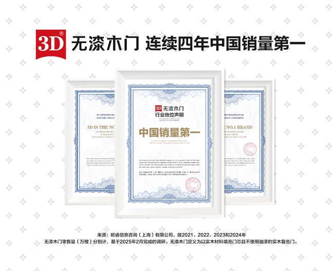 3D無漆木門